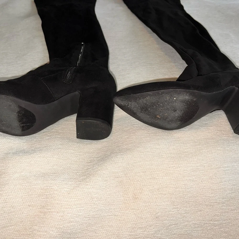 Steve Madden Black Over the Knee Boots